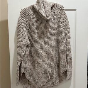 Cozy Knit Hooded Sweater - Cream